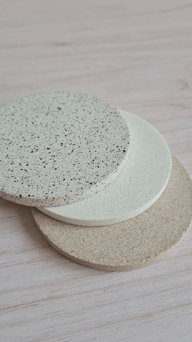 Dessous de tasse – Blanc minéral 
