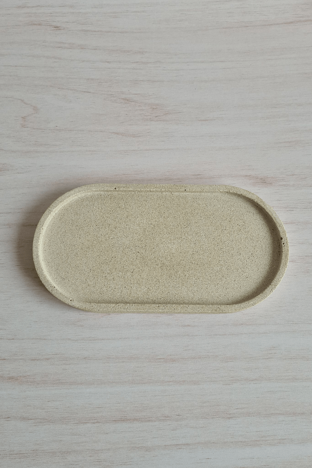 Vide-poche allongé – Beige sable