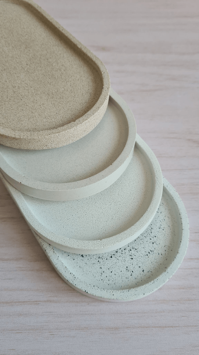 Vide-poche allongé – Gris galet