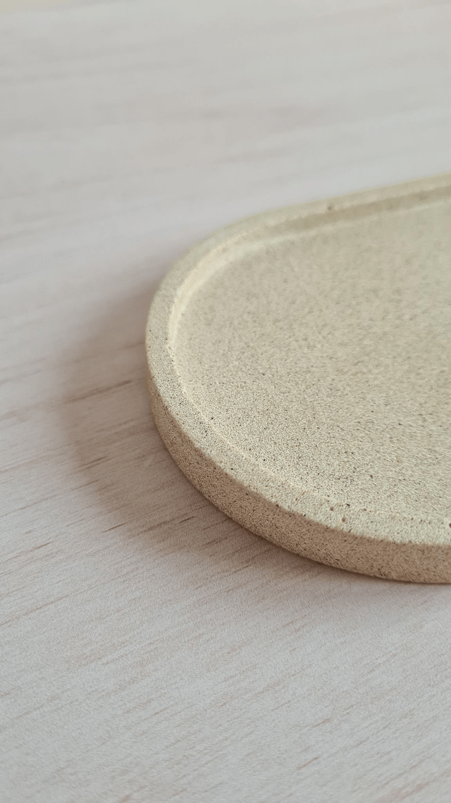 Vide-poche allongé – Beige sable