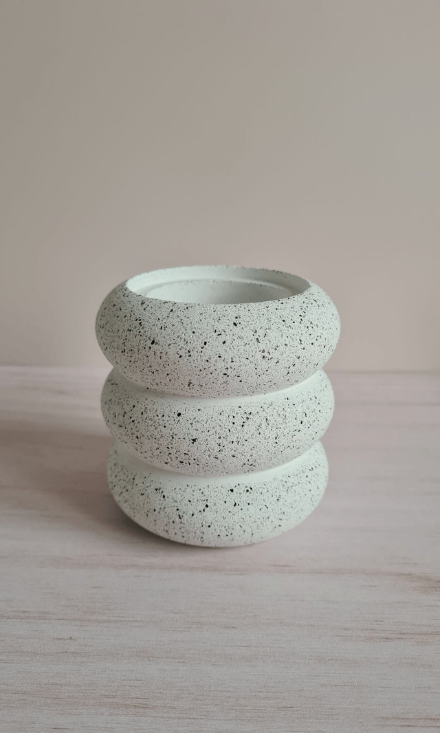 Pot à crayons – Blanc moucheté