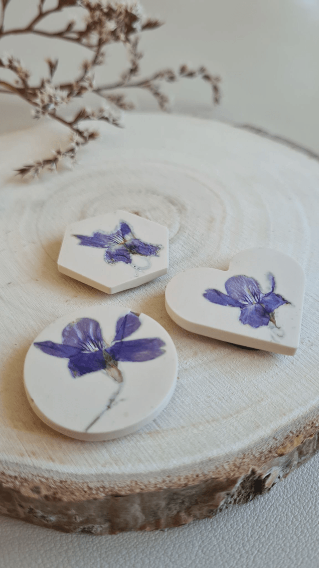 Trio de magnets Floréa