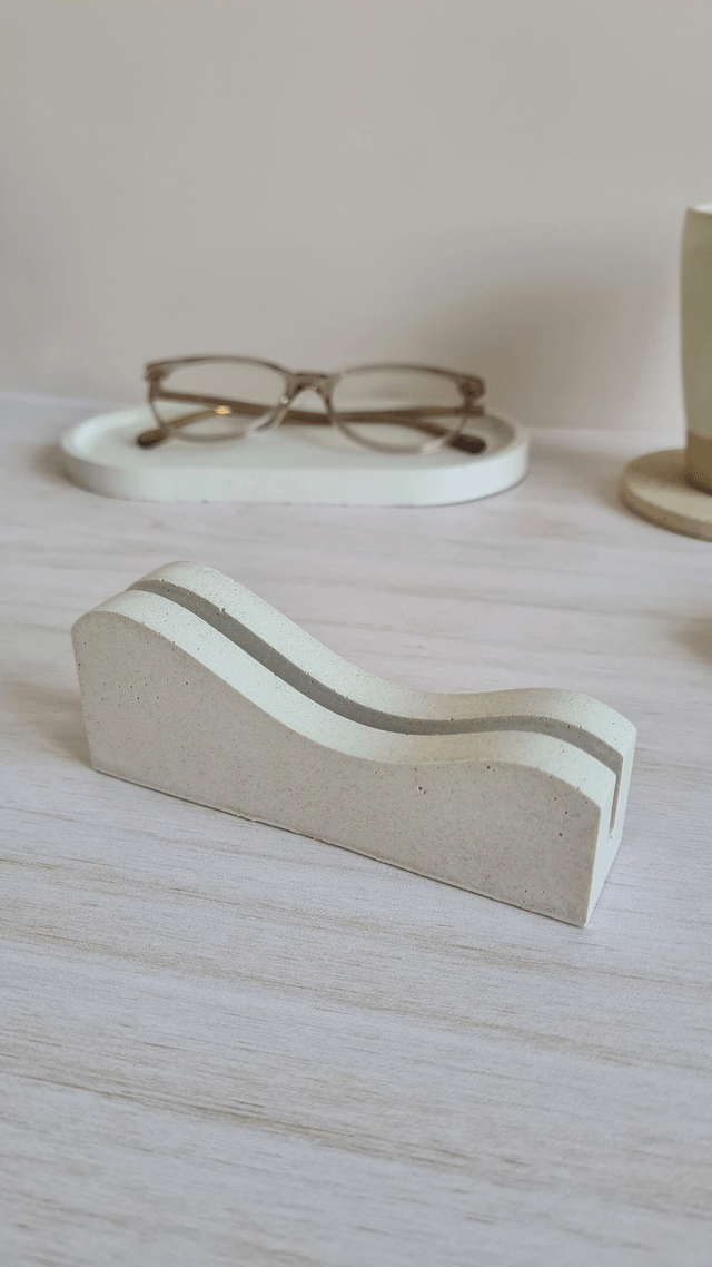 Porte-cartes / porte-photos – Blanc rosé