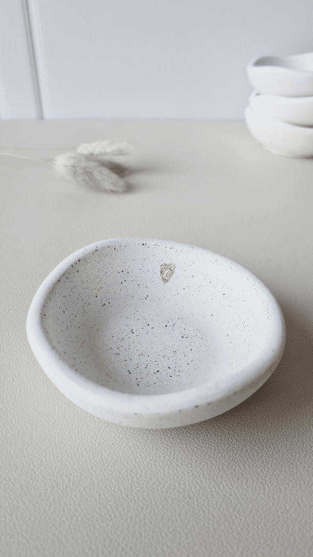 Coupelle Ondine blanc effet béton