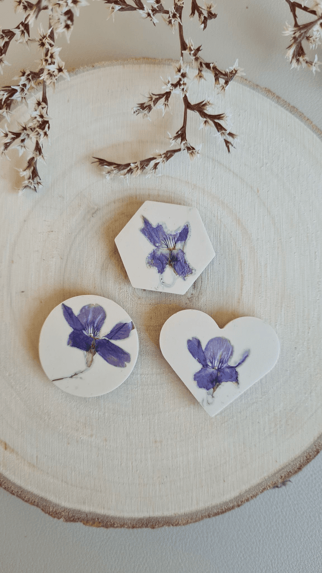 Trio de magnets Floréa
