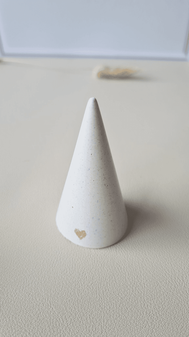 Porte-bague Cime marbre blanc